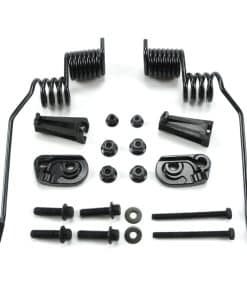 Raspadores de hielo estilo resorte, montaje en riel para