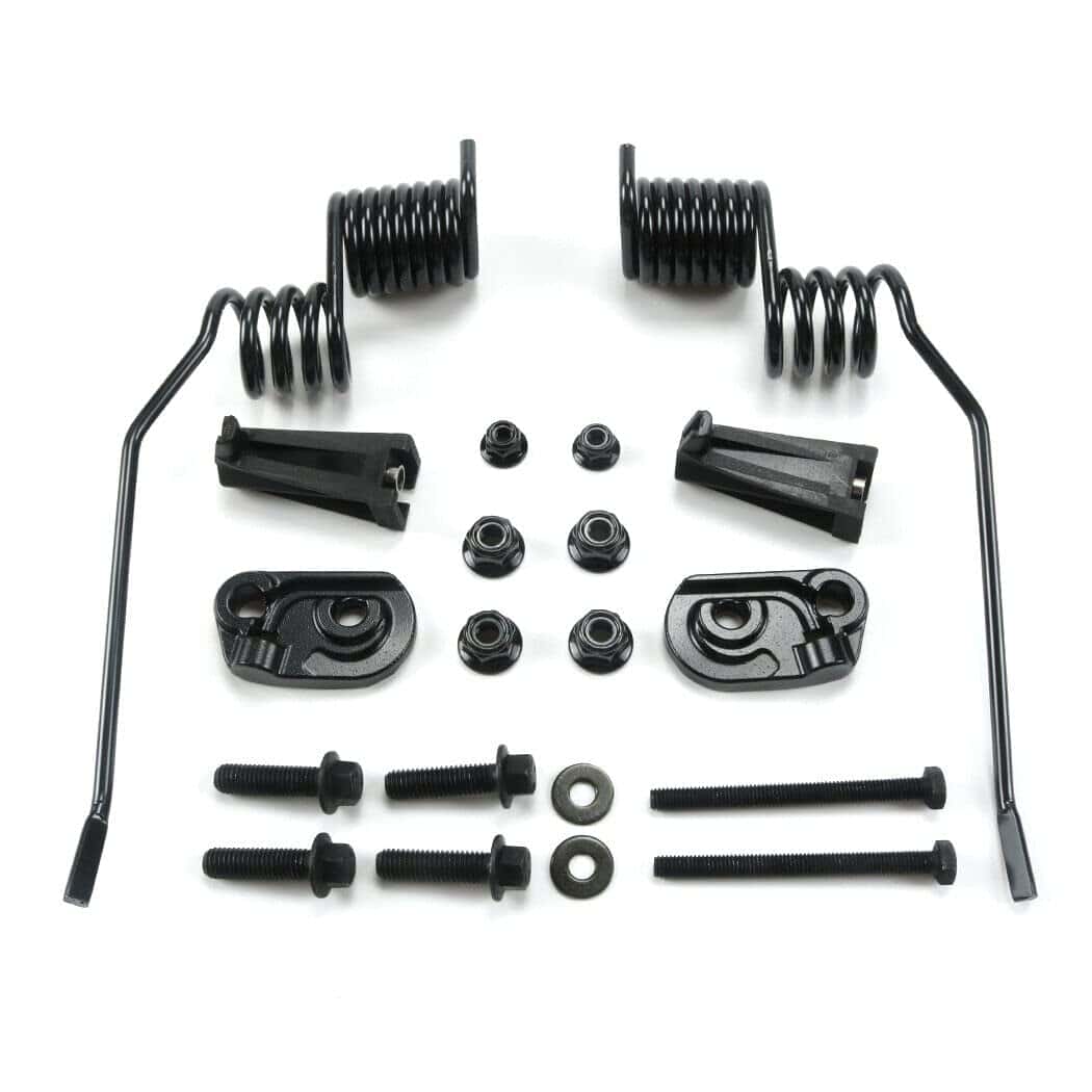 Raspadores de hielo estilo resorte, montaje en riel para