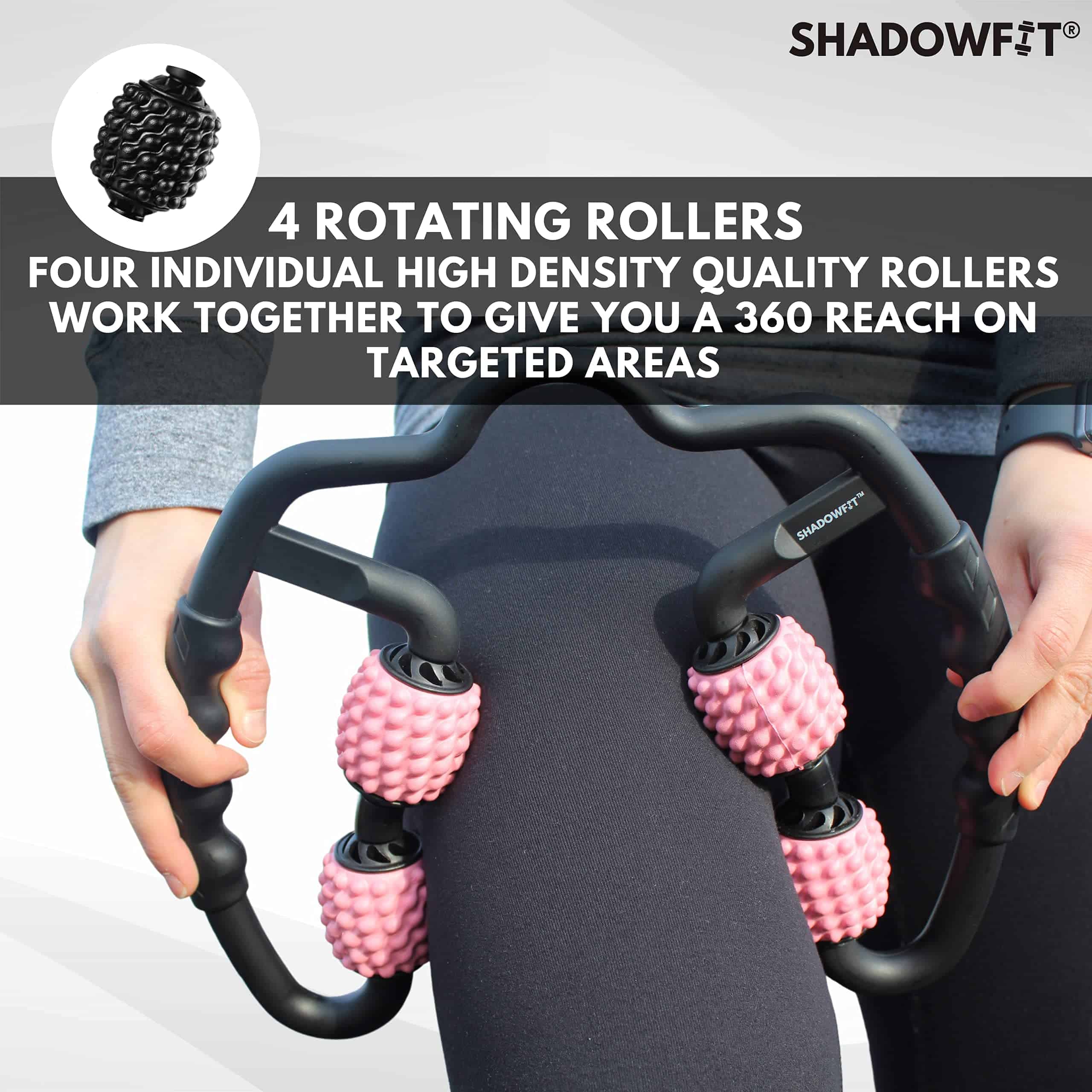 Shadowfit Muscle Roller, Rodillo de Espuma para Puntos de - Imagen 4
