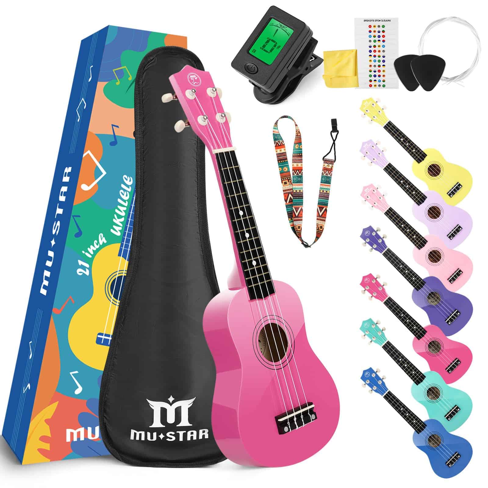 Kit de iniciación para principiantes de ukelele soprano -