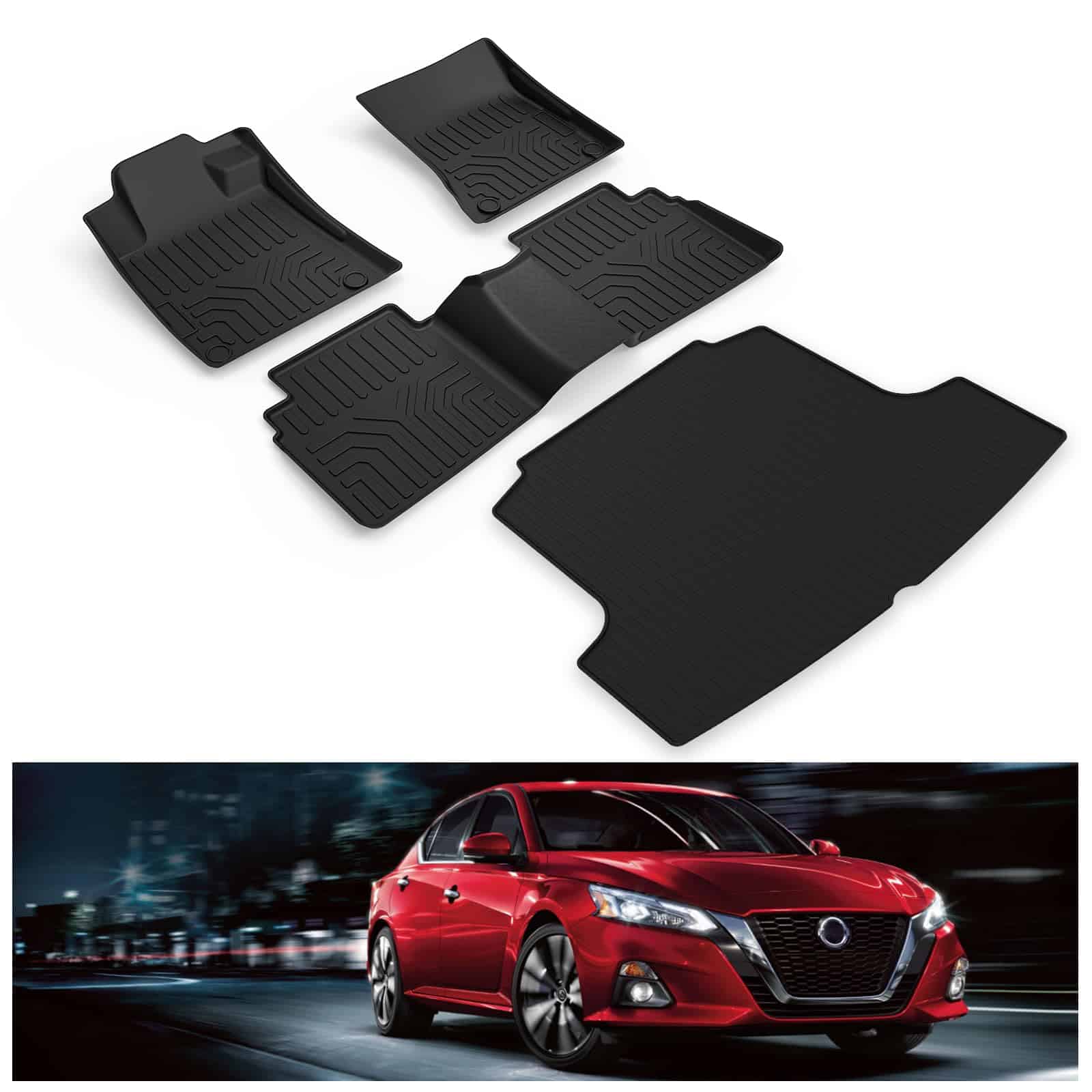 Juego de Tapetes para Piso y Protector de Maletero KIWI