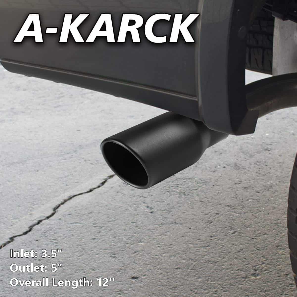 Punta de escape A-KARCK de 3.5 pulgadas de entrada, 3.5" de - Imagen 7