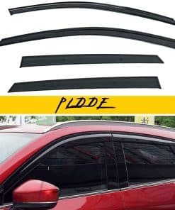 PLDDE 4pcs JDM Viseras de Ventana Tintada Compatible con