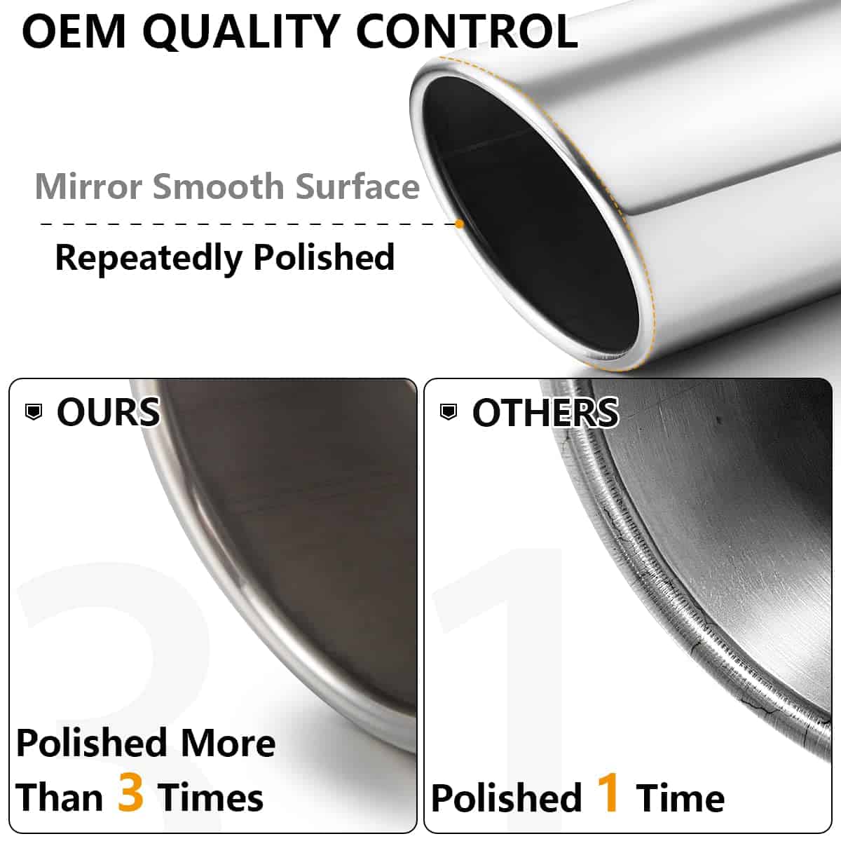 A-KARCK Salida de escape de 4 pulgadas de diámetro de - Imagen 4