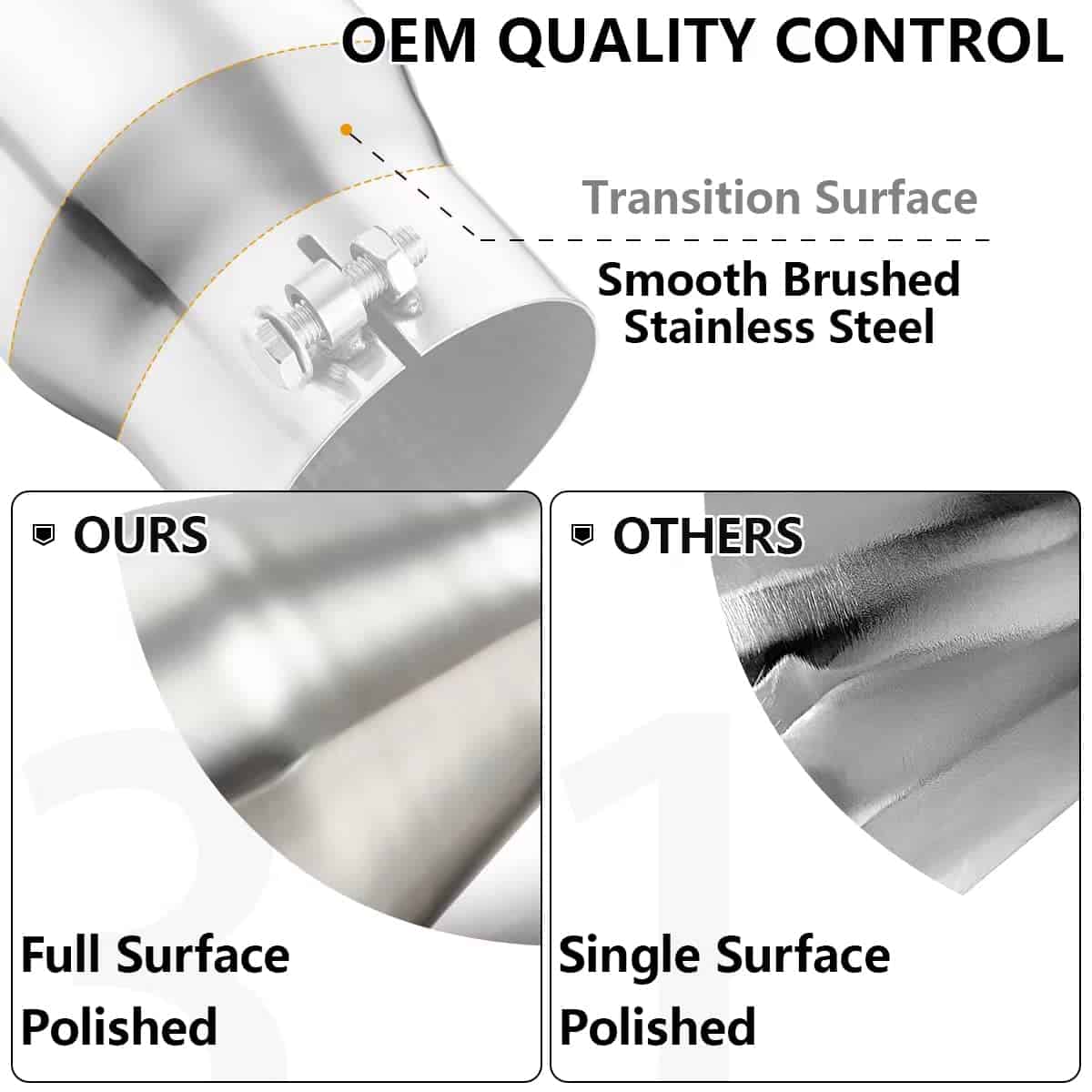 A-KARCK Salida de escape de 4 pulgadas de diámetro de - Imagen 5