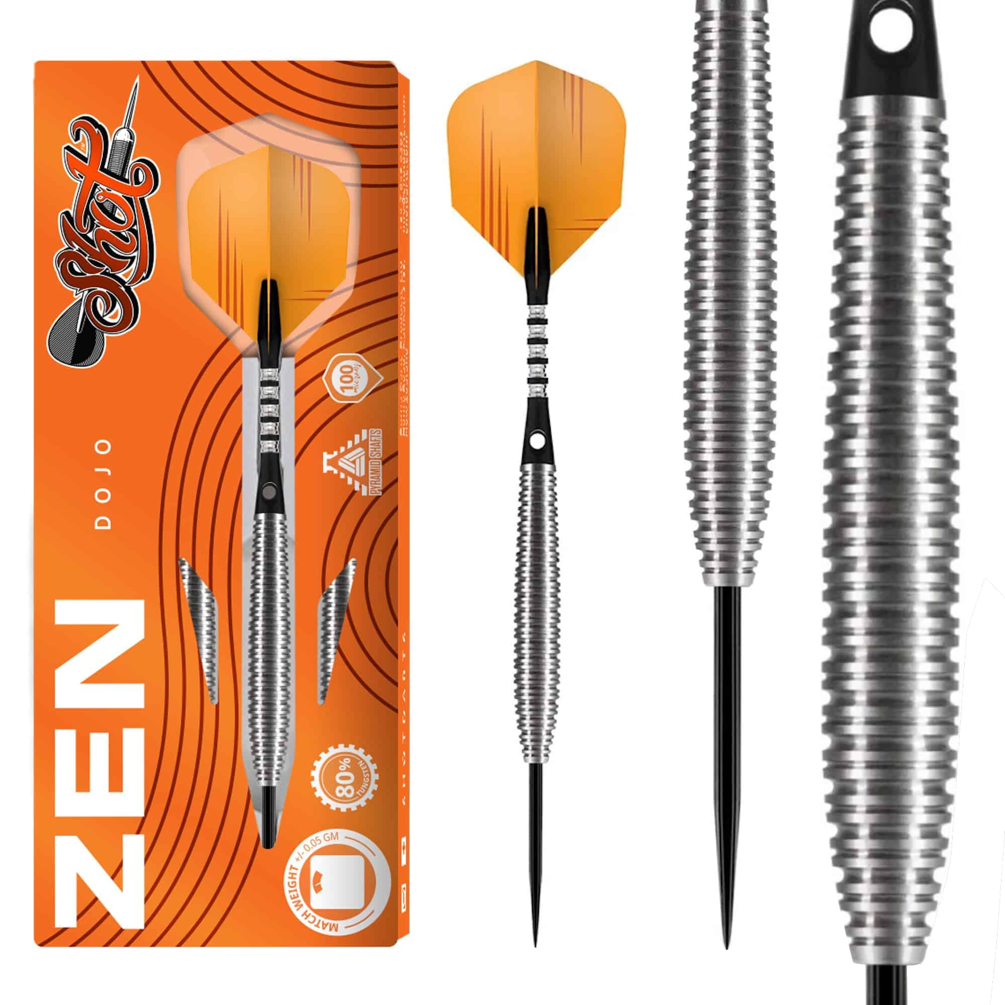Set de Dardos de Punta de Acero Shot! Darts Zen Dojo |