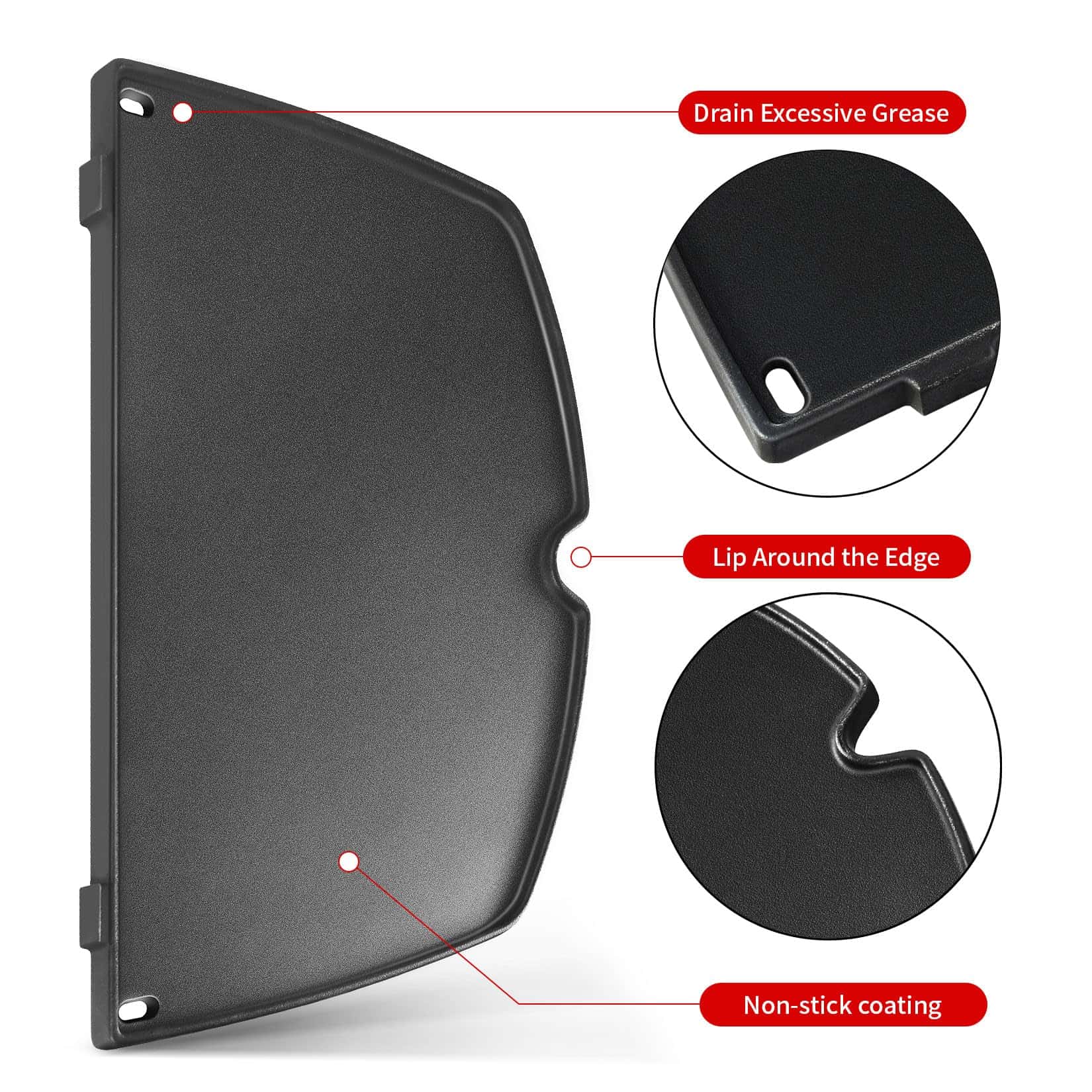 GGC 6559 Plancha de Hierro Fundido para Parrillas Weber - Imagen 6