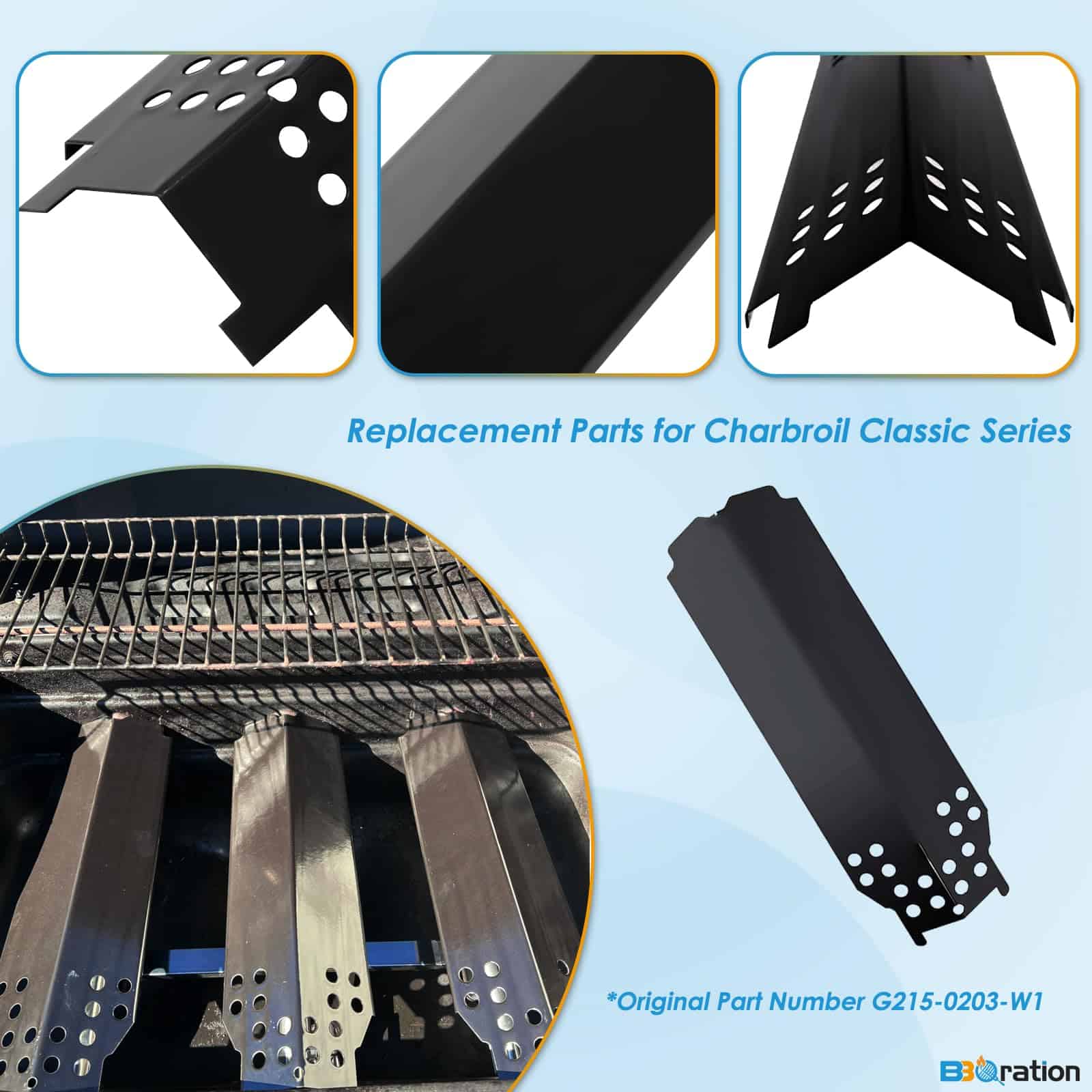 BBQration Piezas de Parrilla para Charbroil Classic 280 - Imagen 4