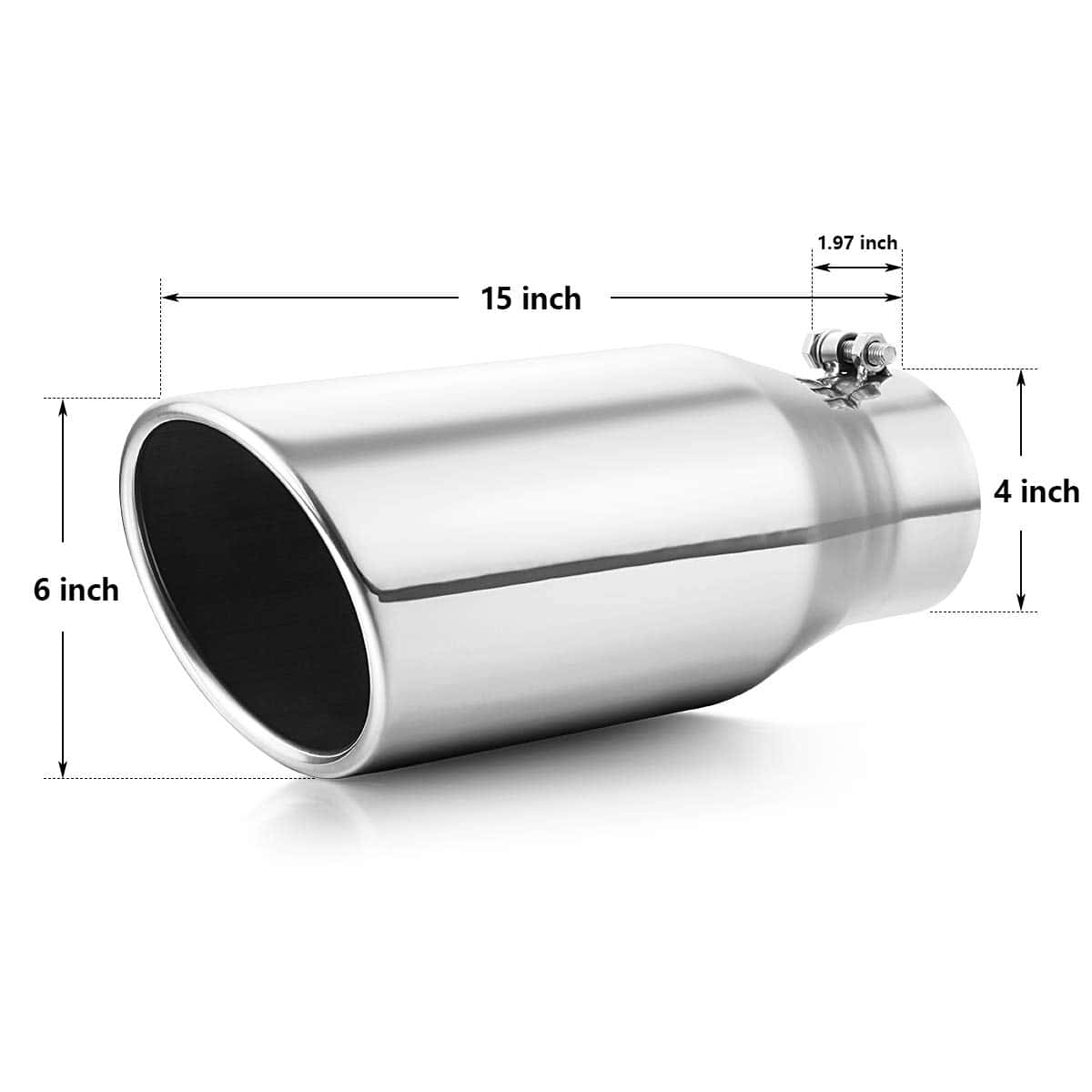 A-KARCK Salida de escape de 4 pulgadas de diámetro de - Imagen 3