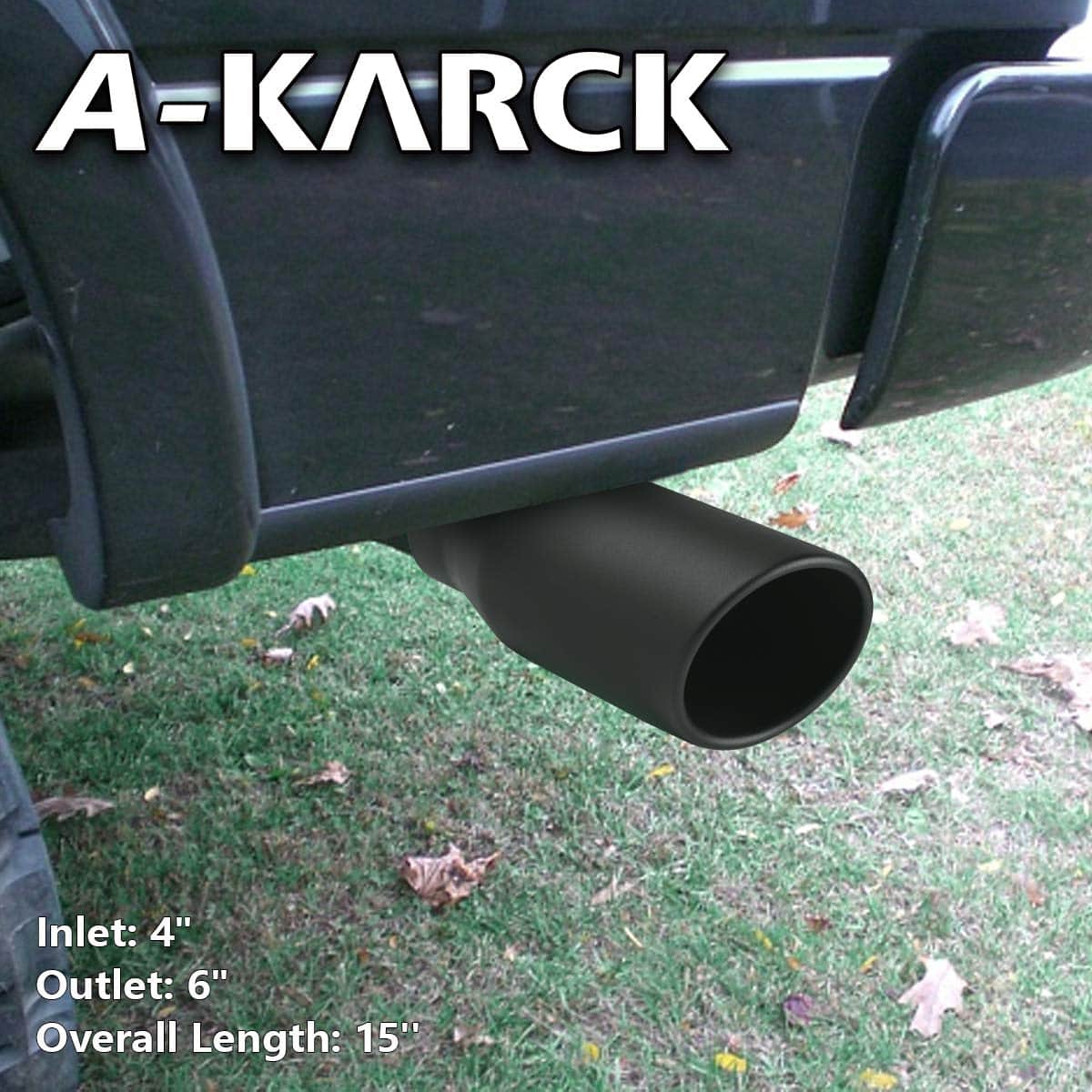 Punta de escape A-KARCK de 4 pulgadas de entrada, universal - Imagen 7