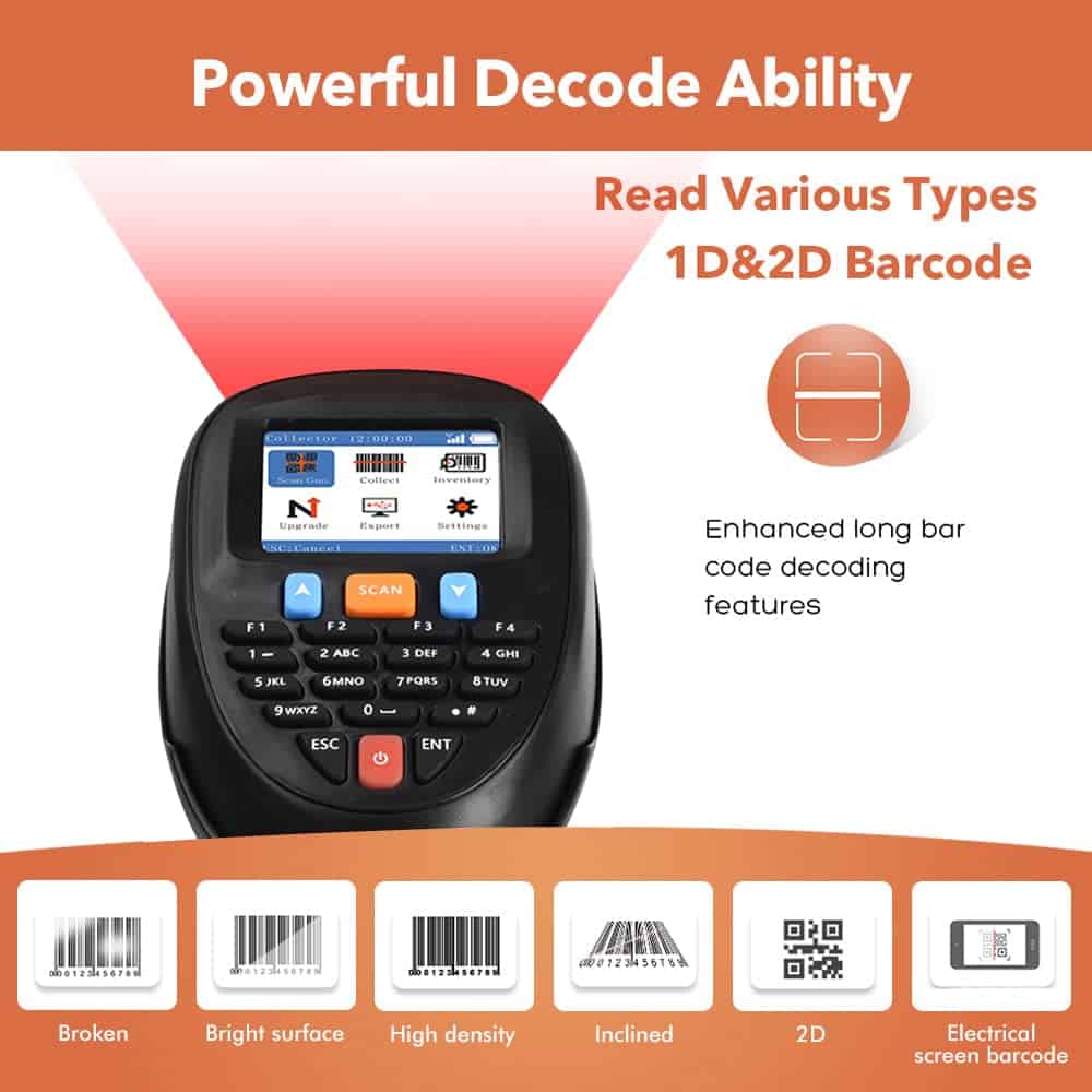 trohestar Escáner de Inventario 2D Inalámbrico Escáner de - Imagen 8