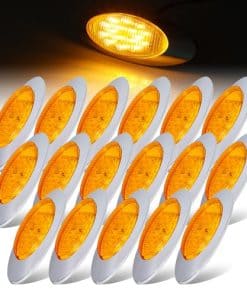 17 PCS Luces Led Laterales Ovaladas de 6.5 Pulgadas para