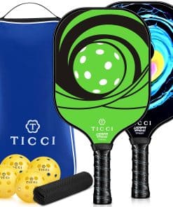 Set de 2 paletas de pickleball T TICCI, aprobadas por