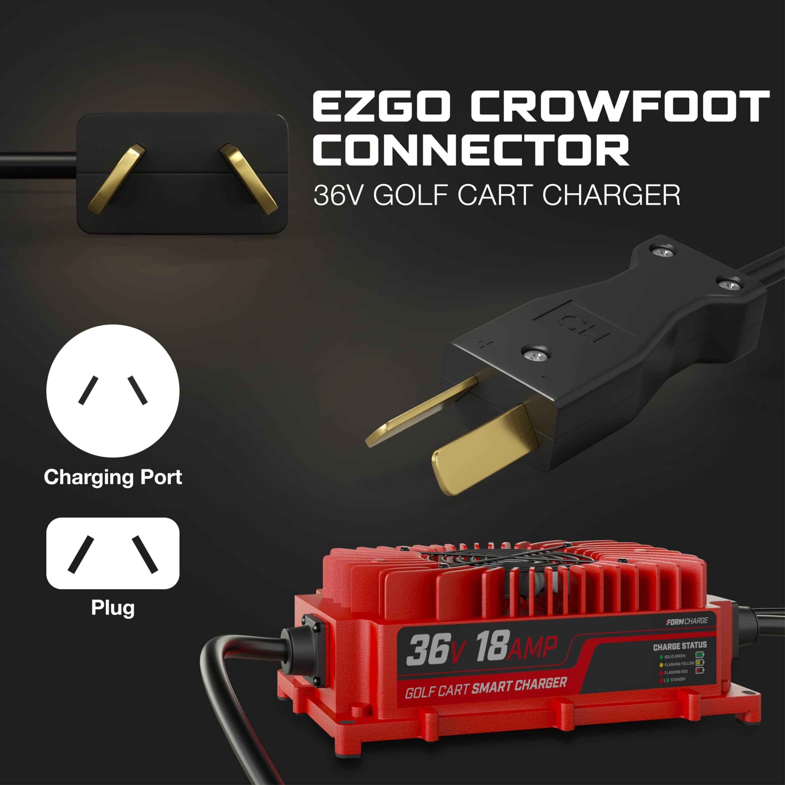 Cargador de Batería para Carro de Golf de 36 Voltios para - Imagen 3