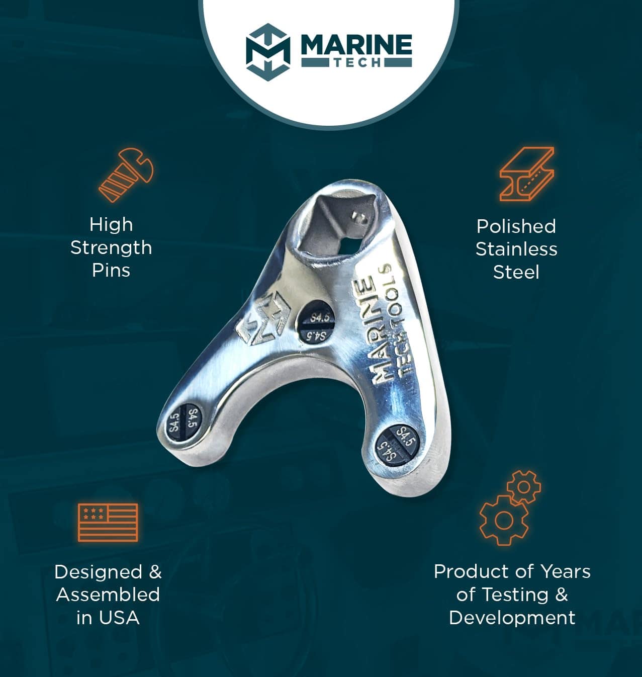 Llave de Pasador de 47mm Yamaha Marine Tech Tools - Imagen 5