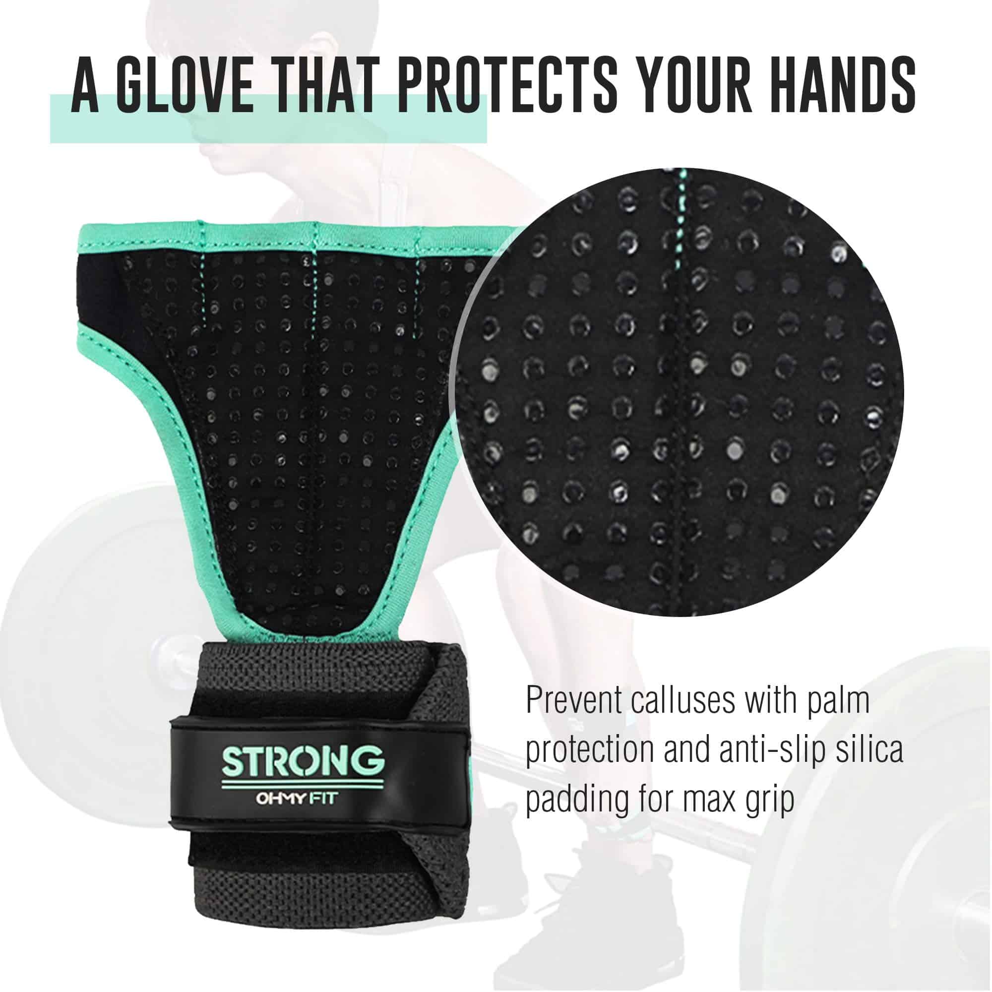 Guantes de muñequera para mujeres OHMY FIT - Guante de - Imagen 4