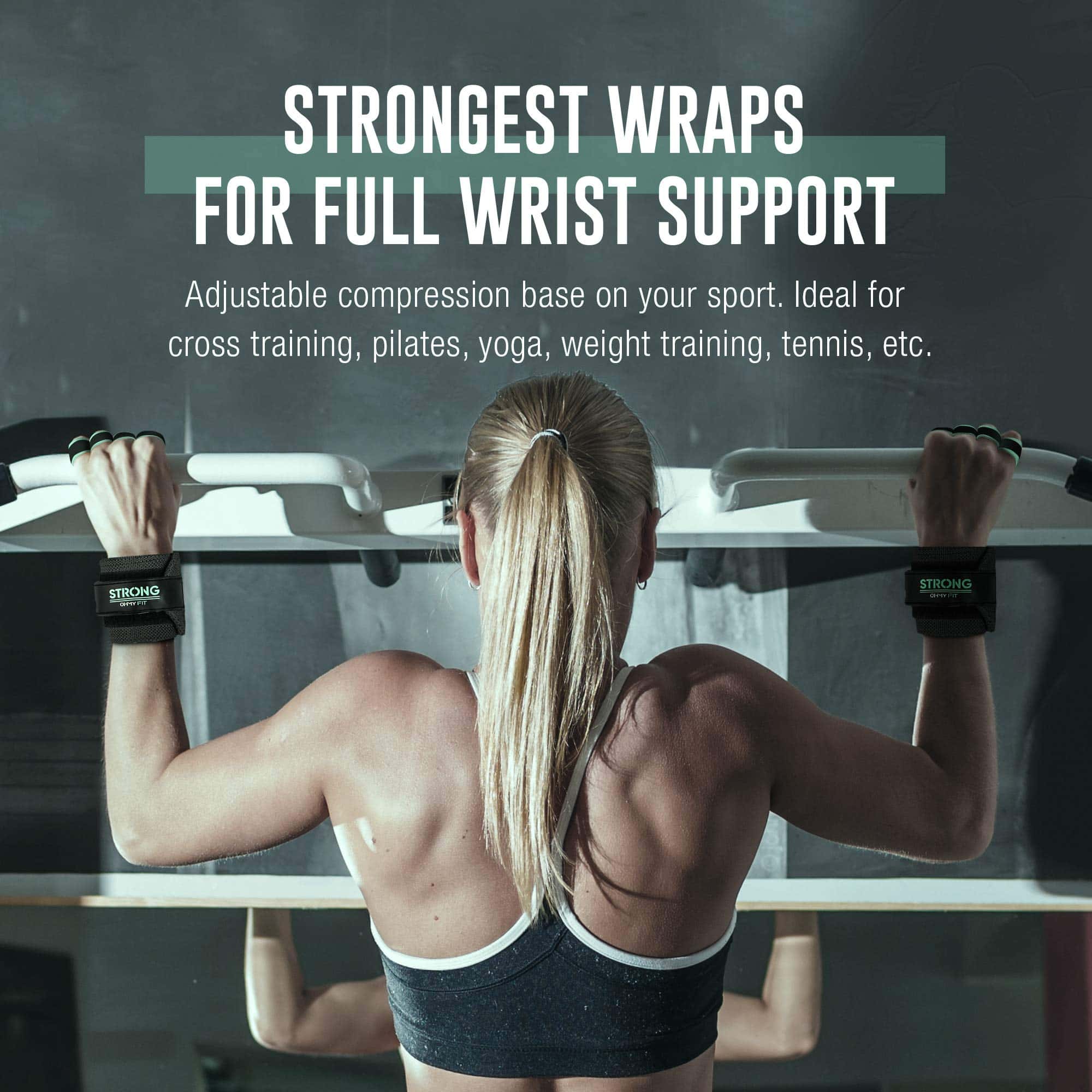 Guantes de muñequera para mujeres OHMY FIT - Guante de - Imagen 6