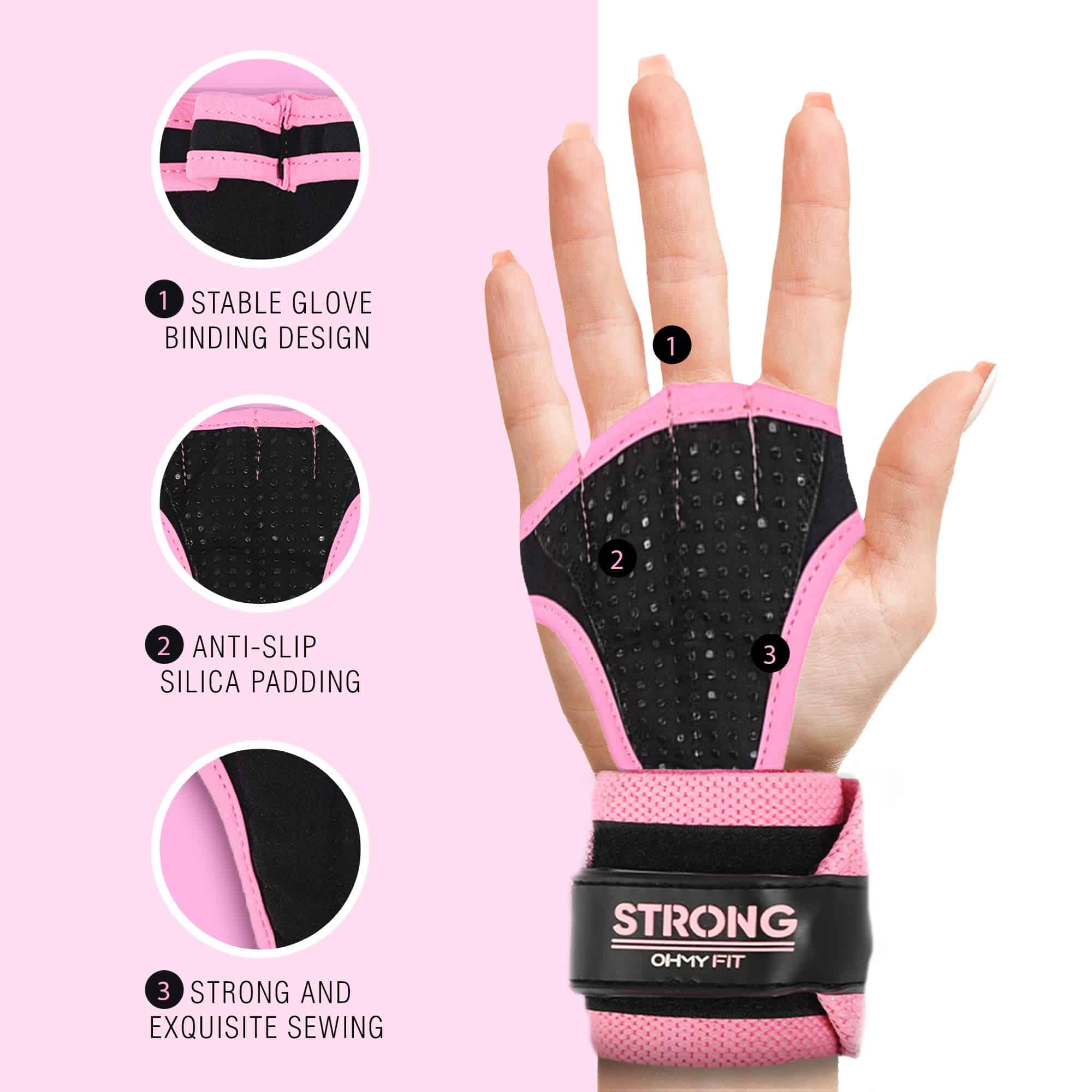 Guantes de Muñequera OHMY FIT para Mujeres - Guante de - Imagen 3