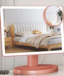 Espejo de maquillaje iluminado Funtouch grande, 14.56