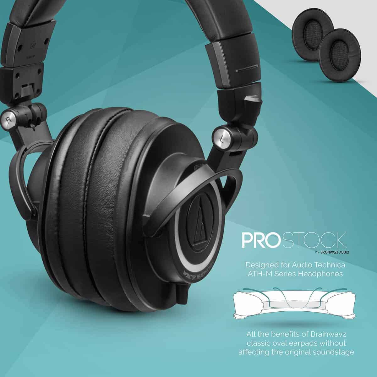 Almohadillas mejoradas Brainwavz ProStock ATH M50X, mejora - Imagen 9