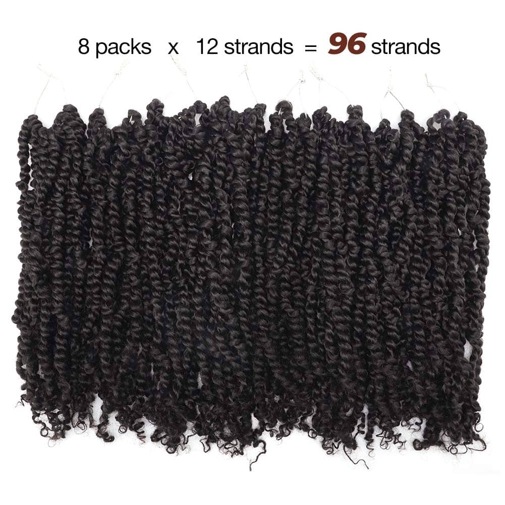TOYOTRESS Tiana Passion Twist Hair Pre-Twisted 8 Packs 12 - Imagen 6
