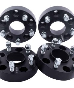 DCVAMOUS 4PC Separadores de Rueda Hubcentric de 5x5 Negro