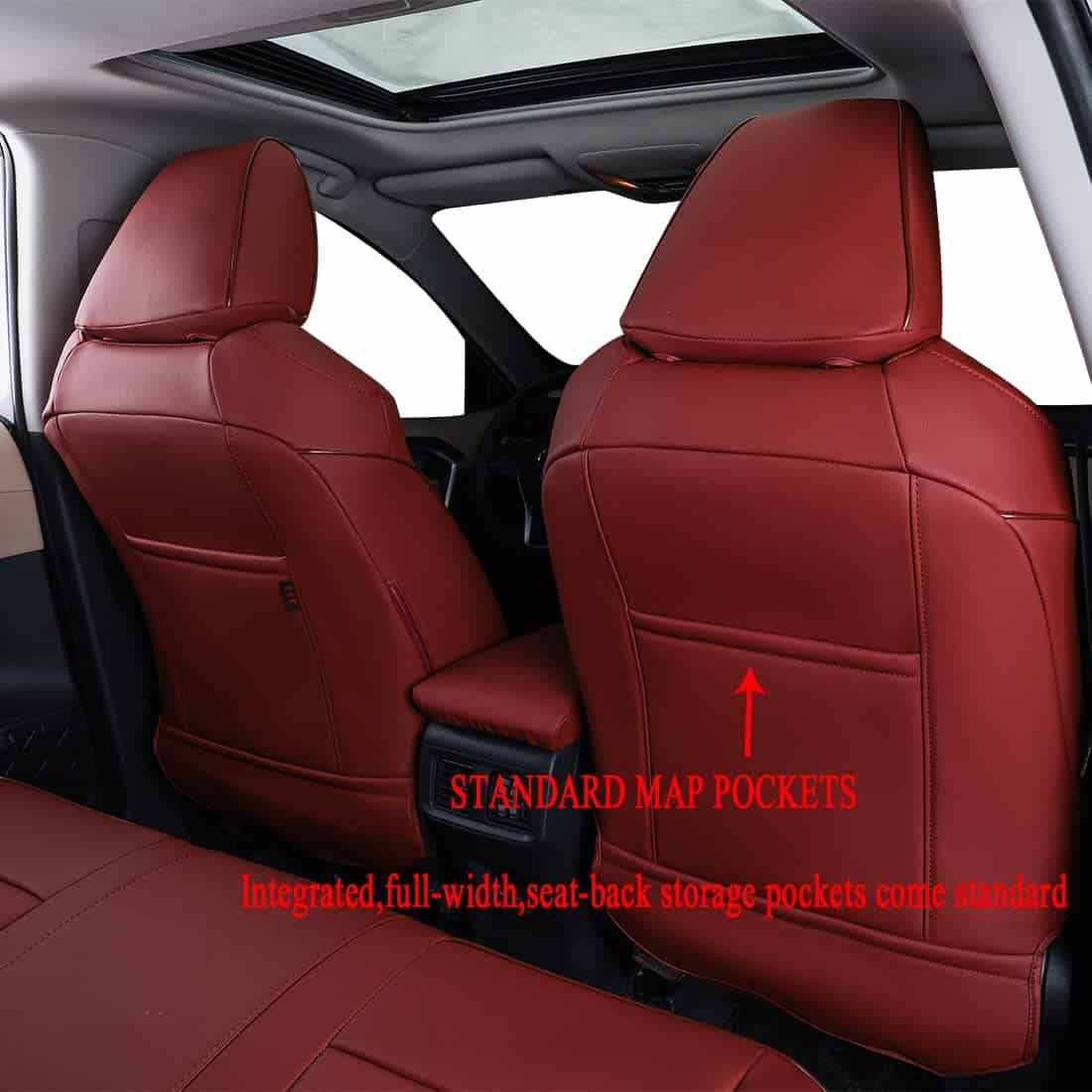 Funda de asiento EKR para Toyota Corolla 2020 -Borgoña - Imagen 3