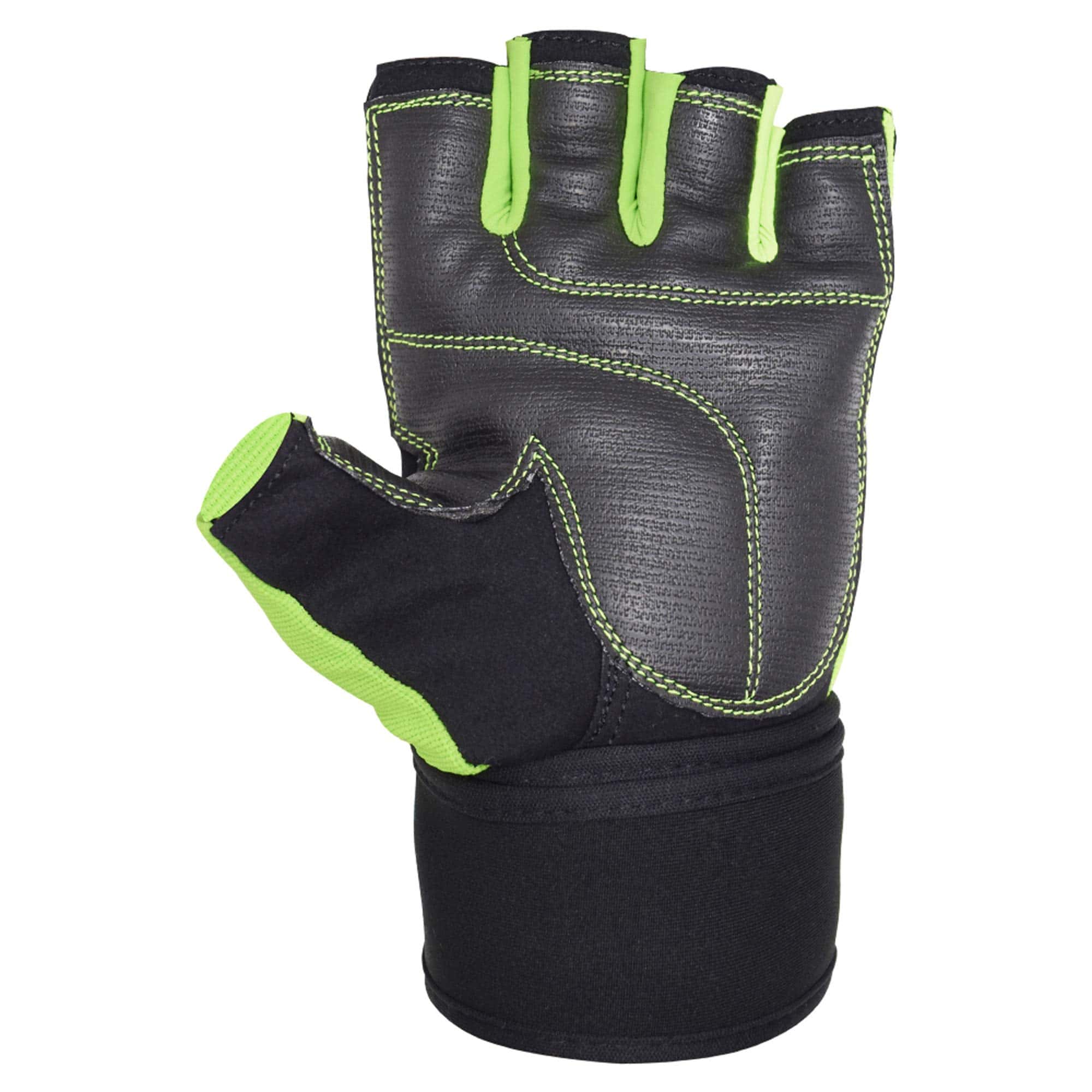Guantes de levantamiento de pesas MRX para -Negro Verde - Imagen 7