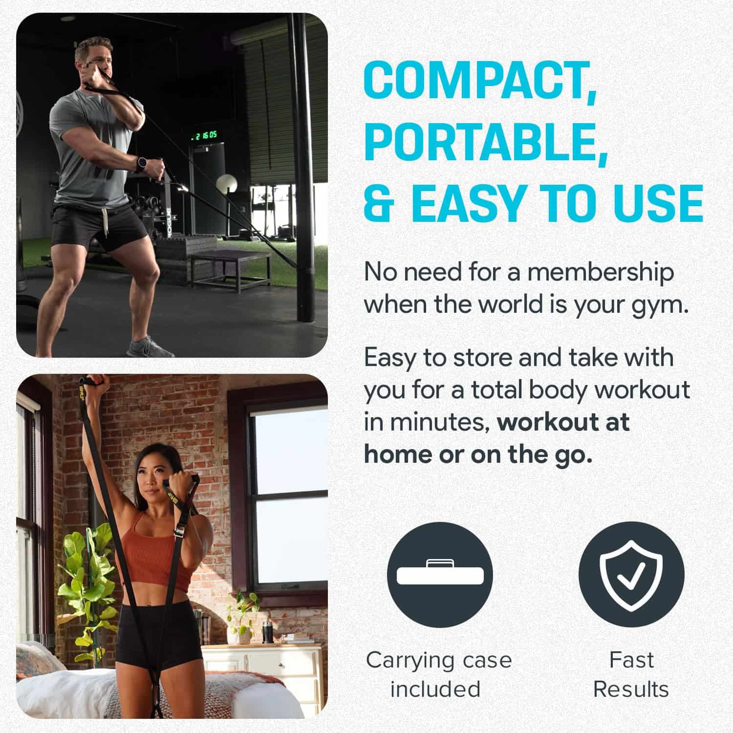 Equipo de Ejercicio Isométrico Bullworker ISO-FLO - Correas - Imagen 3