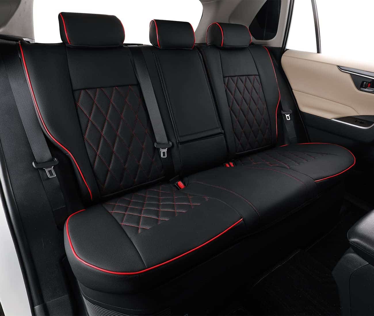 Funda de asiento EKR para Toyota Corolla 2020 -Negro con rib - Imagen 5