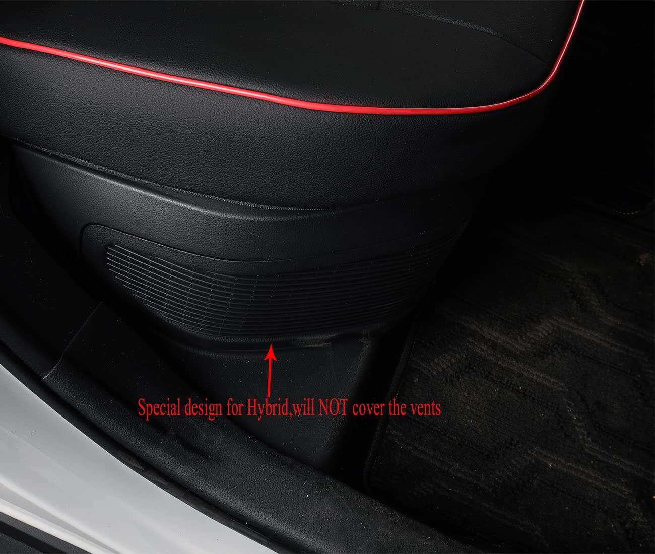 Funda de asiento EKR para Toyota Corolla 2020 -Negro con rib - Imagen 6