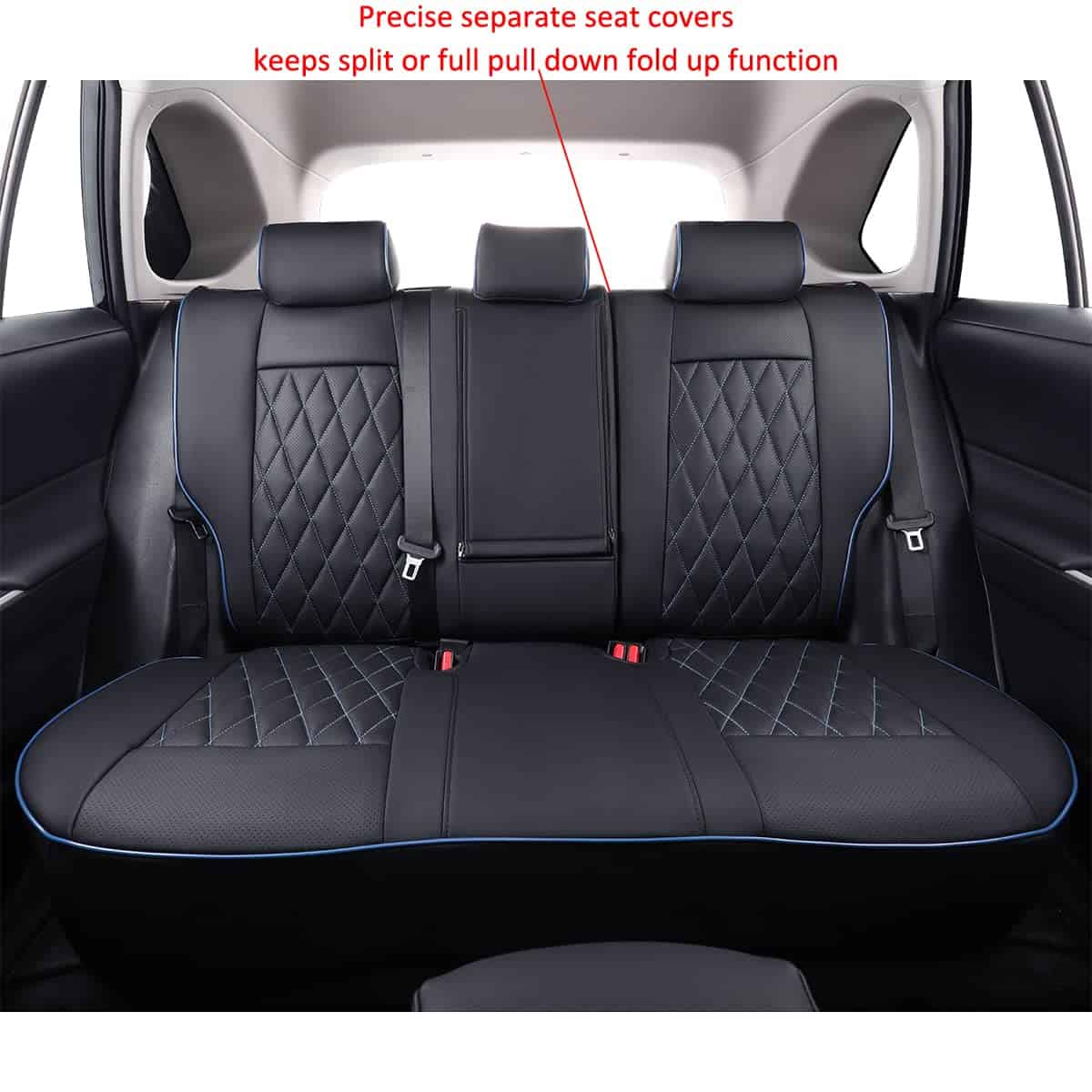 Funda de asiento EKR para Toyota Corolla 2020 -Negro con Rib - Imagen 6