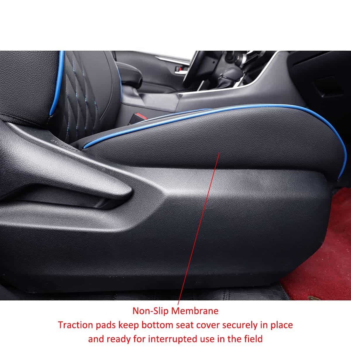 Funda de asiento EKR para Toyota Corolla 2020 -Negro con Rib - Imagen 3