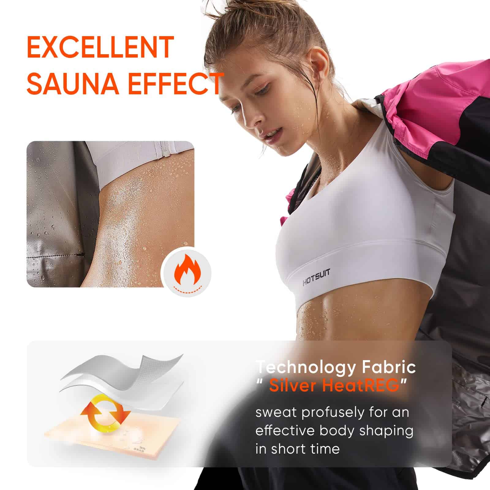 Traje de Sauna HOTSUIT para Mujer, Chándal para Sudar en el - Imagen 5