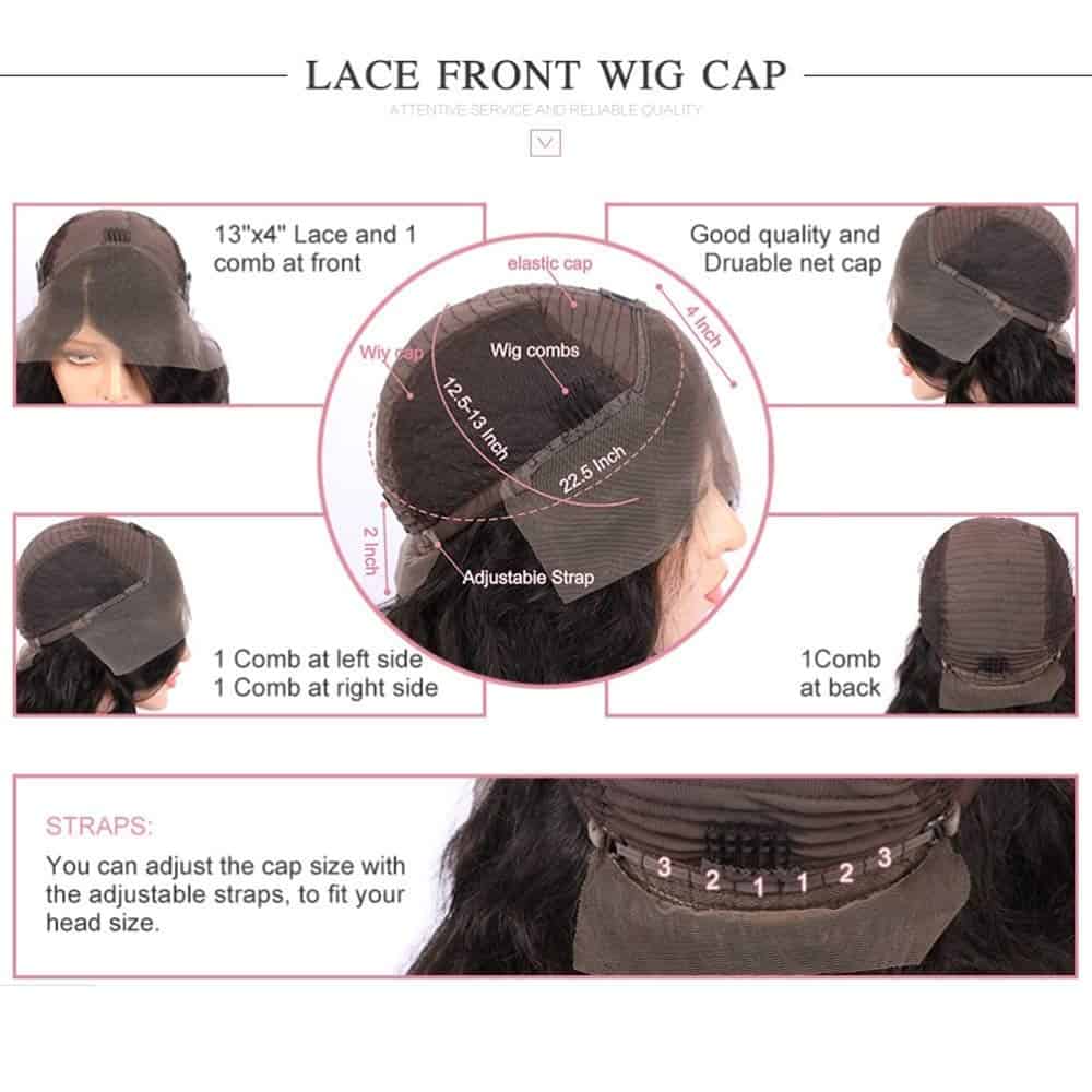 Peluca de Encaje 13X4 Resaltada Onda de Cuerpo Pelo Humano - Imagen 8