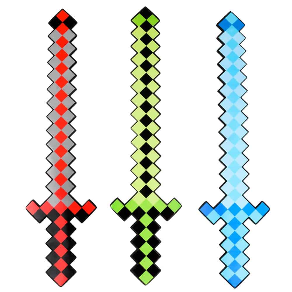 Espada de Espuma Pixel de 24", 1 Pieza por Pedido