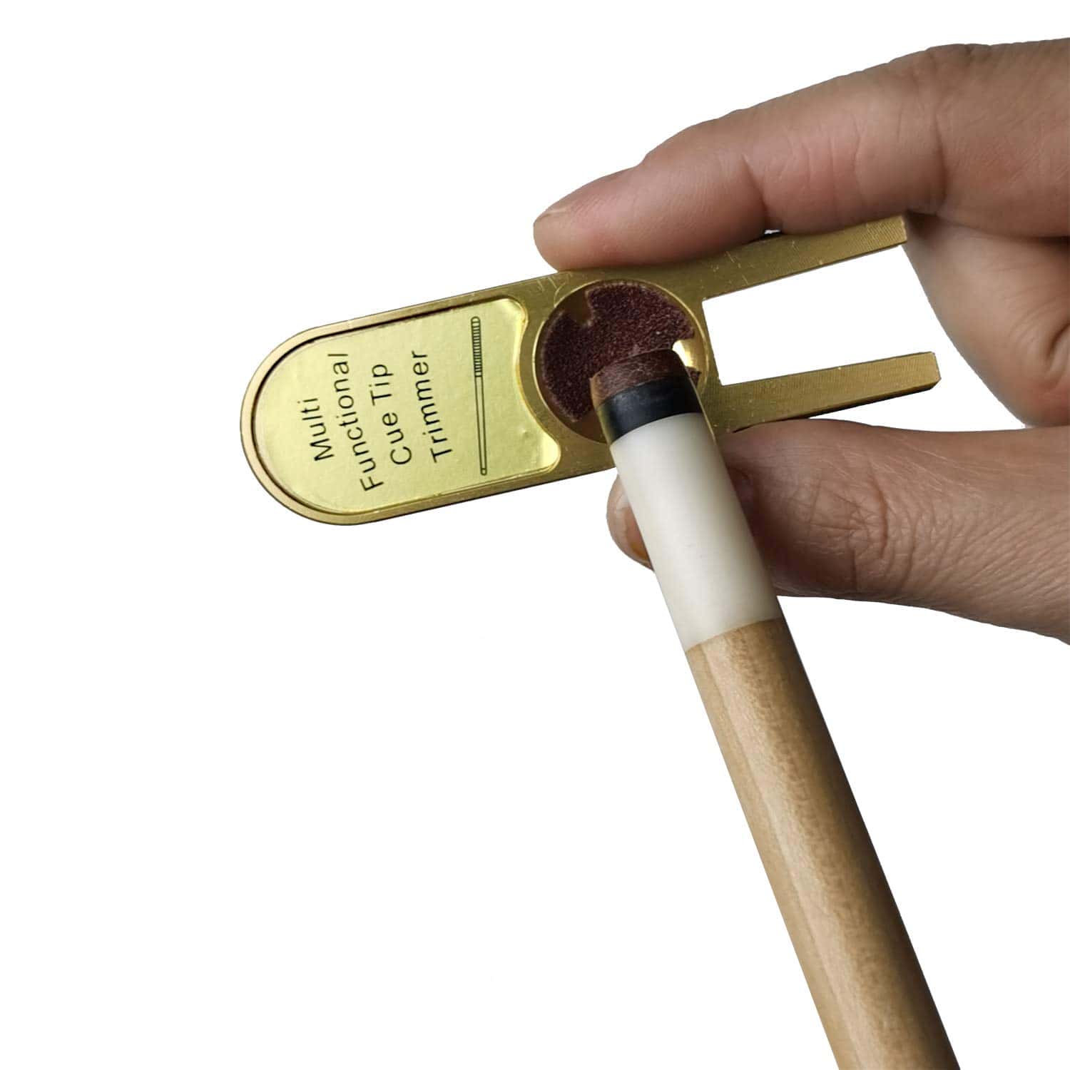 BALIKEN 3-en-1 Pool Cue Tip Shaper y Pool Cue Scuffer, - Imagen 5