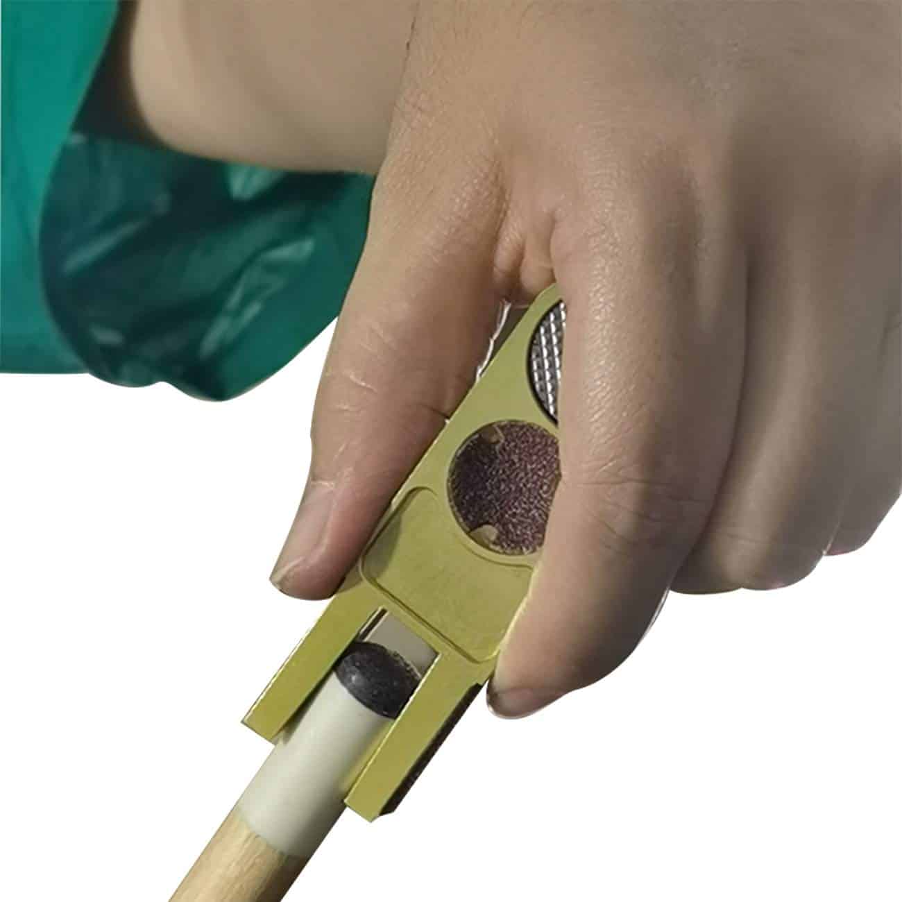 BALIKEN 3-en-1 Pool Cue Tip Shaper y Pool Cue Scuffer, - Imagen 8