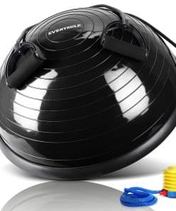 EVERYMILE Balón de Equilibrio de Media Bola con Bandas de