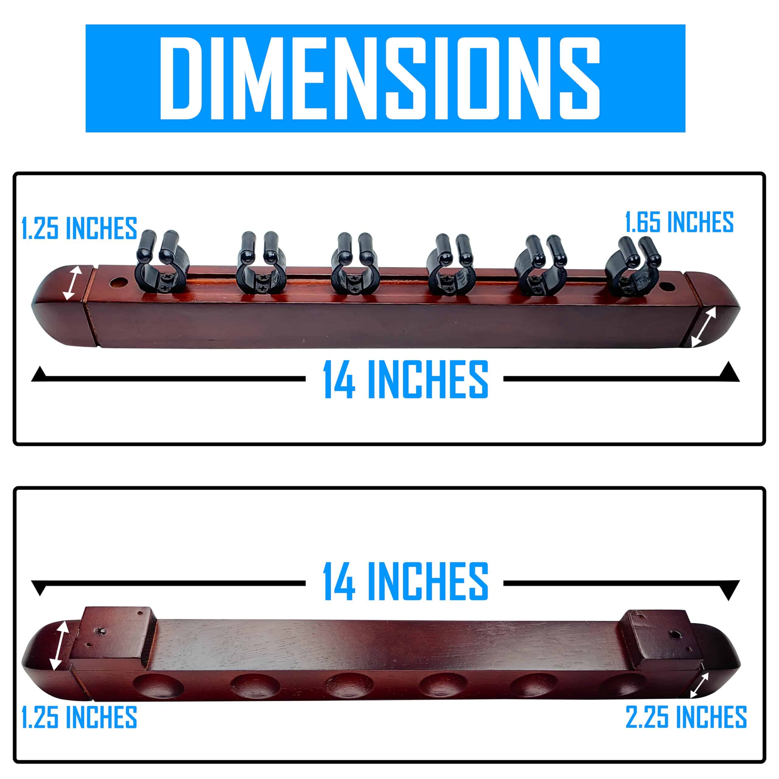 Soporte de Palo de Billar BALIKEN para Montar en la Pared, - Imagen 4