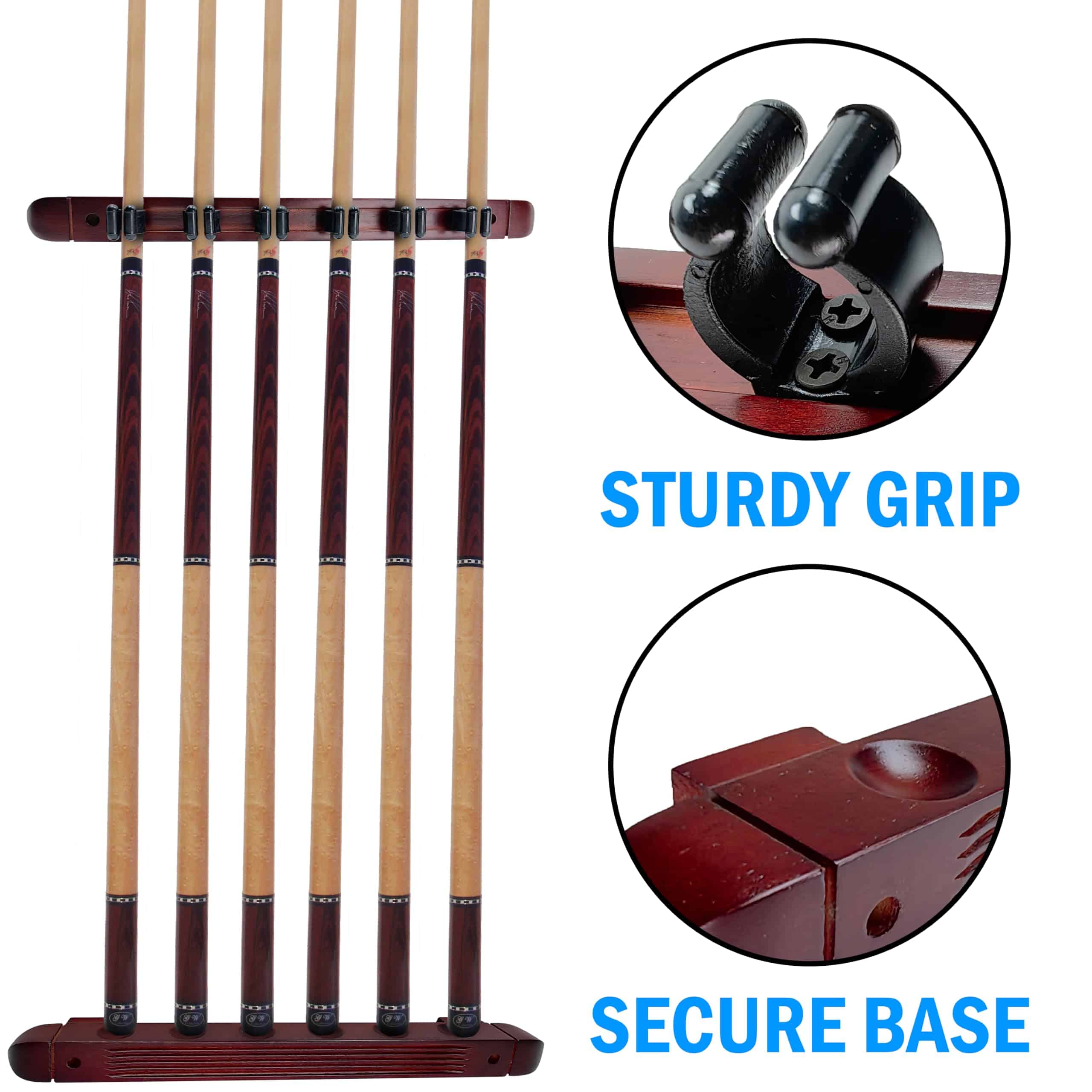 Soporte de Palo de Billar BALIKEN para Montar en la Pared, - Imagen 5