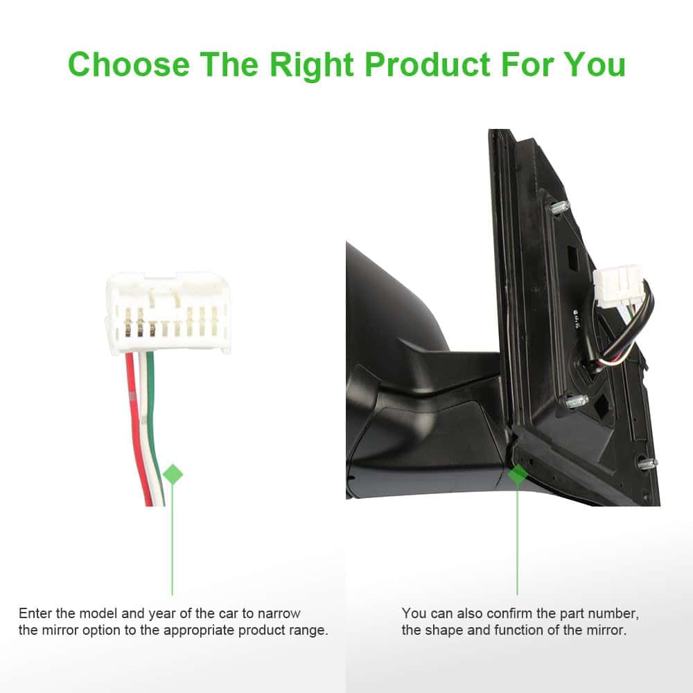 Espejo del lado del conductor SCITOO para Honda CR-V 2012 - Imagen 7