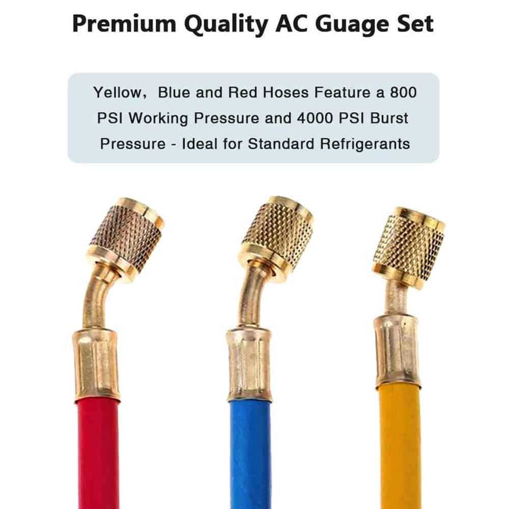 Juego de Manómetro de Diagnóstico de Aire Acondicionado - Imagen 4