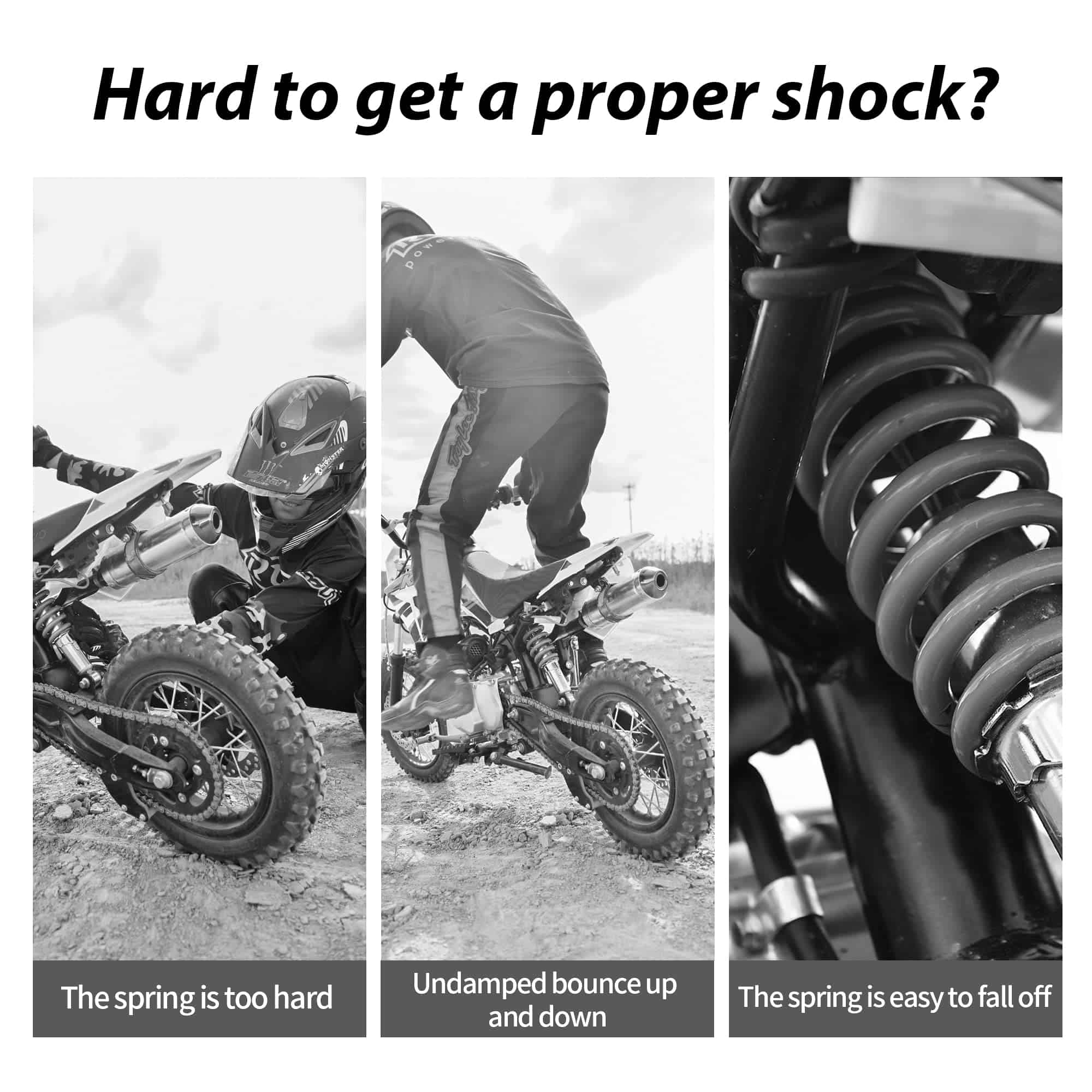 Amortiguador trasero RUTU 10.25" 260mm, Amortiguador Mono, - Imagen 5