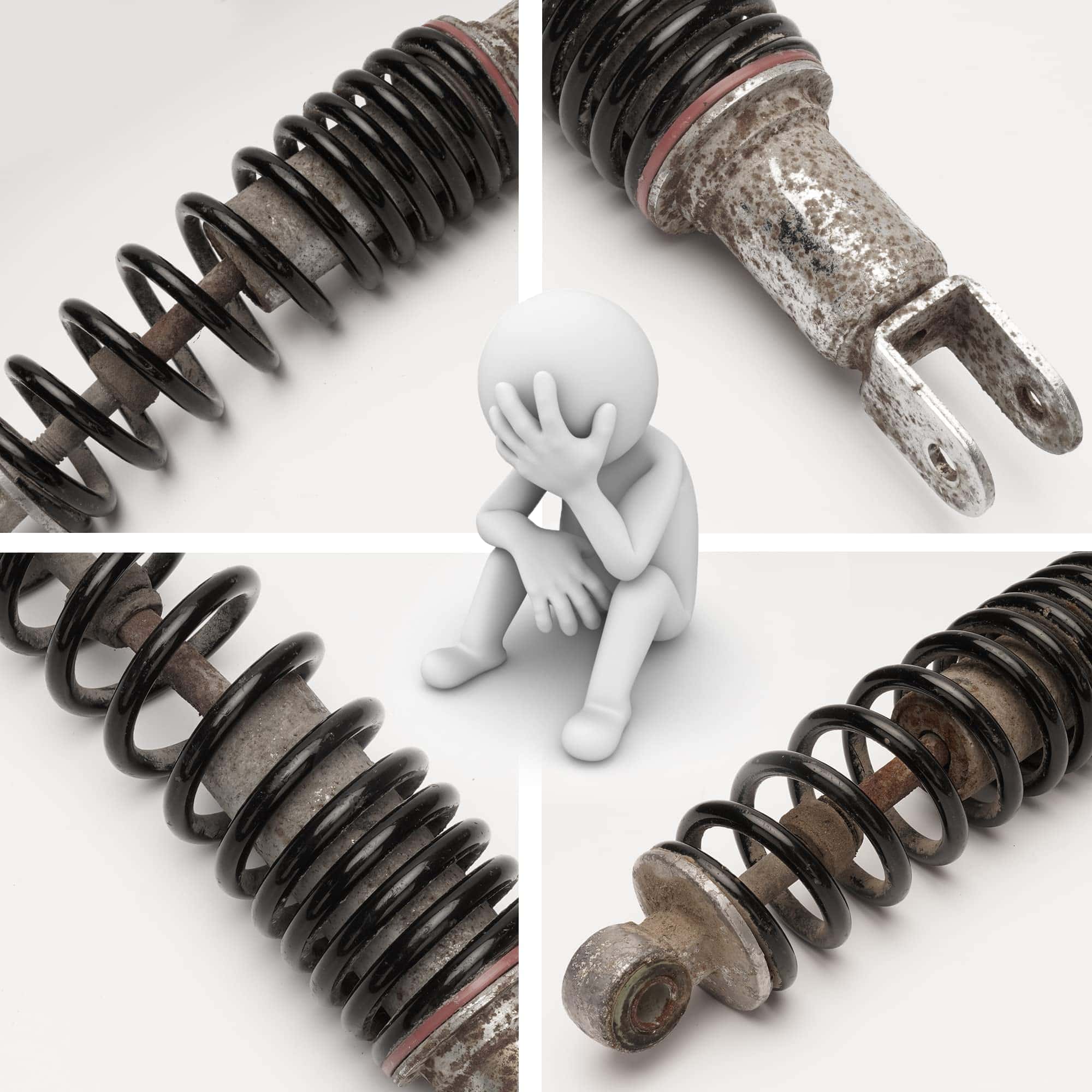 Amortiguador trasero RUTU 10.25" 260mm, Amortiguador Mono, - Imagen 7