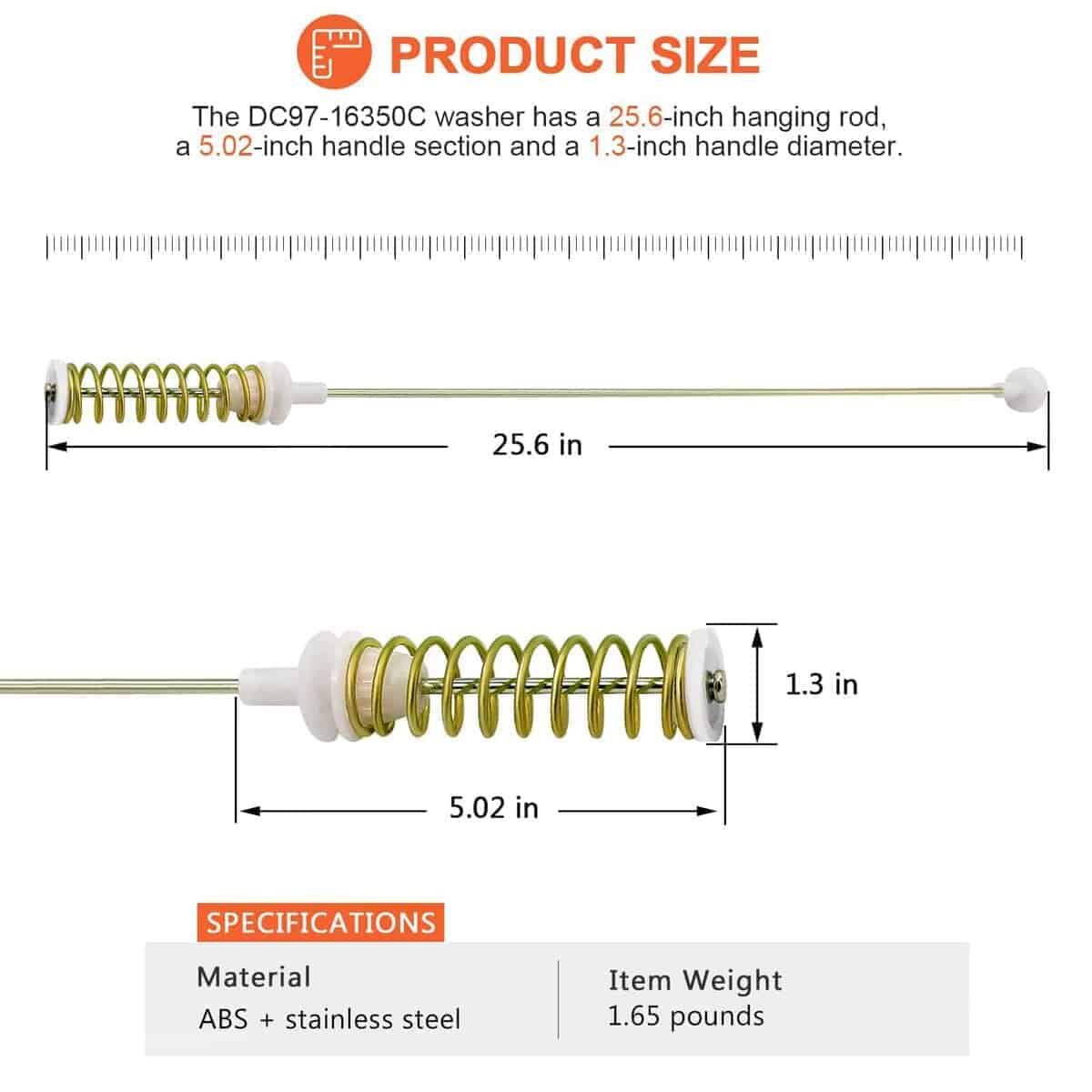 (2025 Actualizado) Kit de Barra de Suspensión de Lavadora - Imagen 6