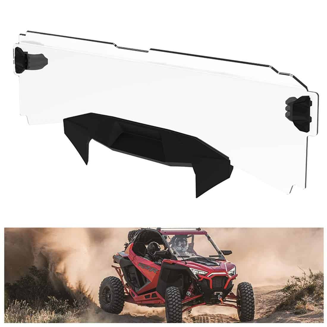 KIWI MASTER Hard Coat Poly Half Windshield para 2020-2024