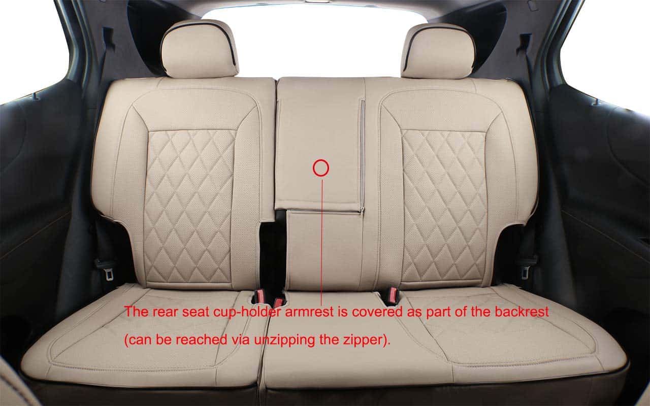 Fundas de asiento personalizadas EKR para -Beige - Imagen 6