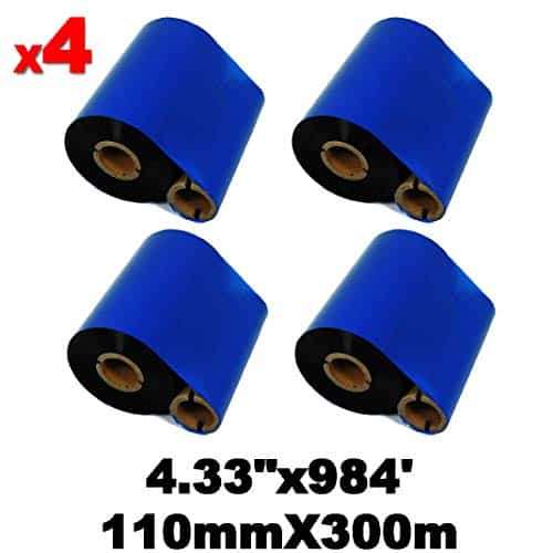 DEFMATE 4 Rollos 4.33" x 984' Cinta de Transferencia - Imagen 10