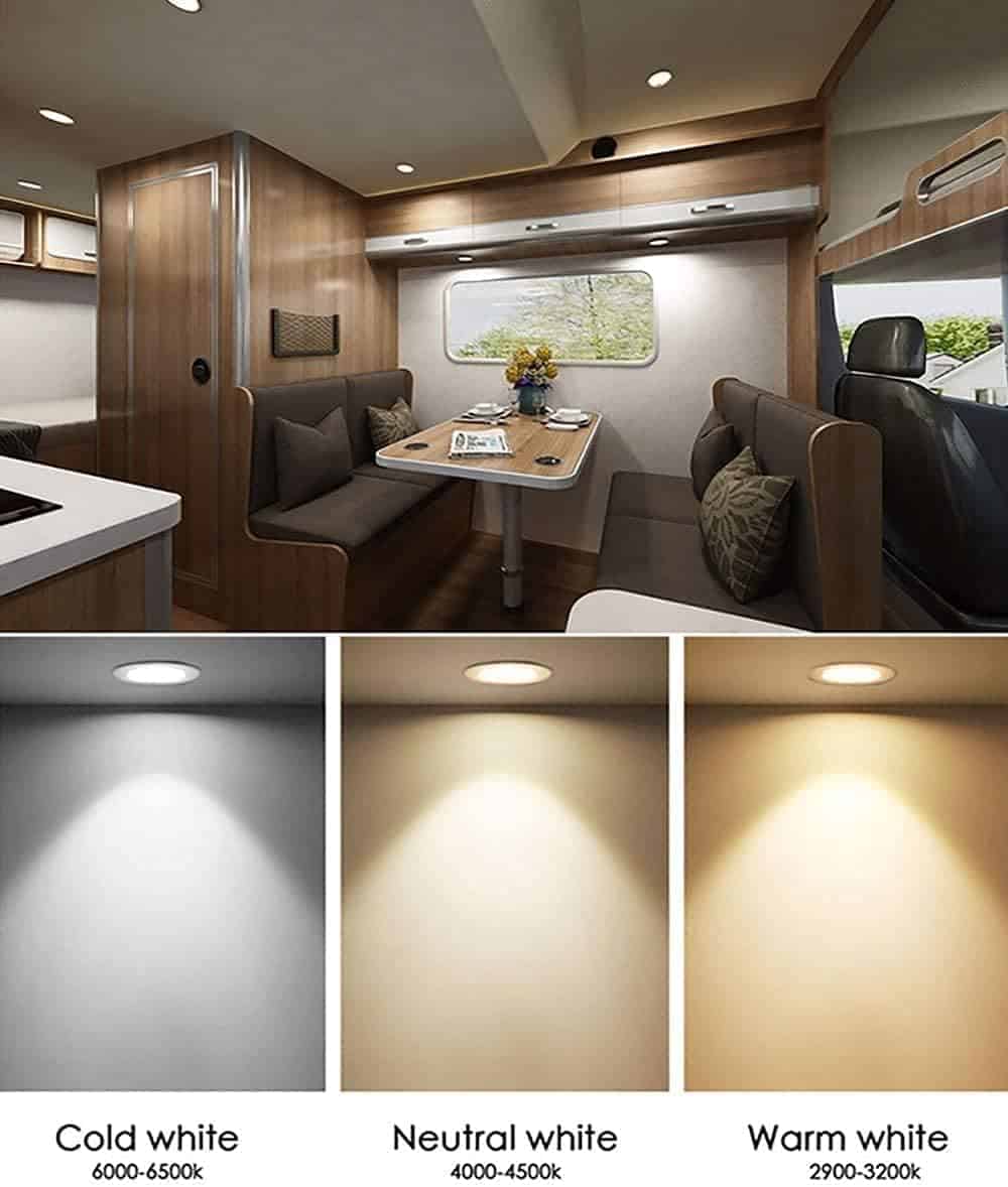 ANYPOWK Luces LED de 12 Voltios para RV Barco Remolque - Imagen 8